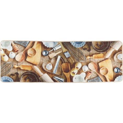 Tapis de cuisine multicolore 60x180 lavable antidérapant (1/5)