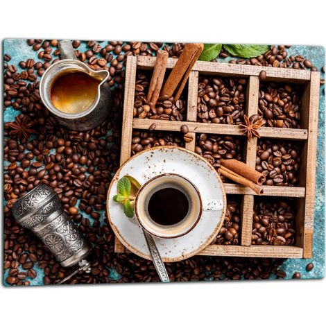 Glasschneidebrett 52x40 Kaffee (1/5)