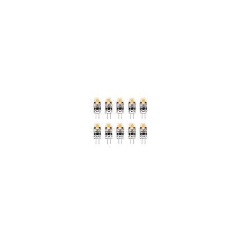 Ampoule LED G4 2W, équivalente à une ampoule halogène G4 20W, culot G4, alimentation AC/DC 12-24V, blanc froid, lot de 10.