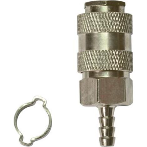 Stanley Druckluftkupplung Ø 6 x 11 mm mit Orion-Nippel, Schnellkupplung für Luftschlauchsysteme, Werkstatt, Garage, Kompressor, robuste Metallausführung