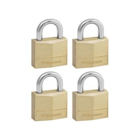 Set di 4 lucchetti con chiave in ottone MASTER LOCK, lunghi 20 mm MASTER LOCK