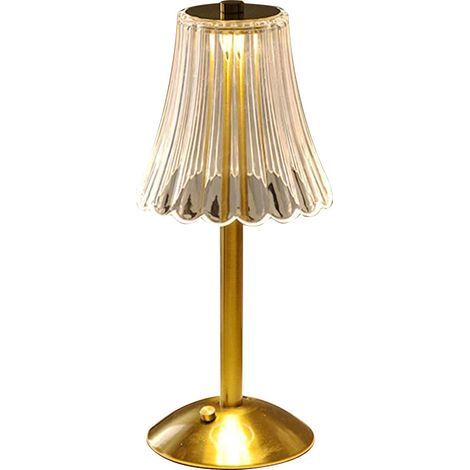 Lampe de Table Sans Fil LED, Lampe de Chevet LED Tactile Dimmable, 3 Couleurs Lampe Cristal avec USB Ports de Charge USB-A+C, Lampe de Table pour Chambre Salon Restaurant Hôtel [Classe énergétique F]