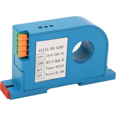 Transmetteur de courant alternatif monophasé haute précision, transformateur de courant, capteur, transducteur, commande par automate programmable