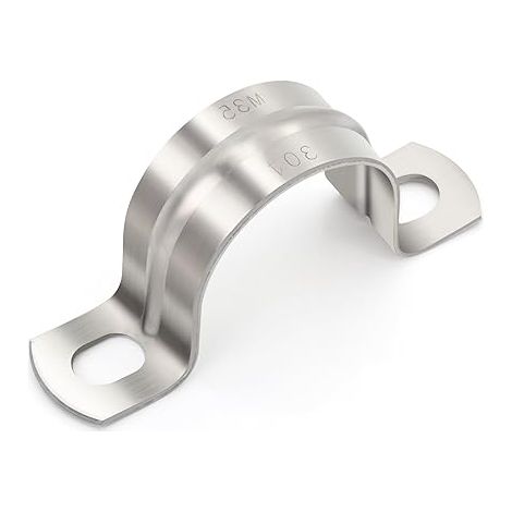 Ø 40 mm collier de fixation, 10 Pièces collier de serrage tuyau 2 trous colliers de serrage Amélioré Pour la fixation de tuyaux robustes (1/5)