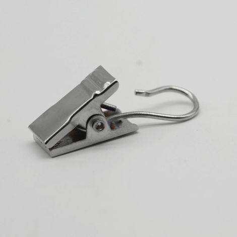 Curtain clips, hooks, painted clips, buckles, shower curtain clips, heavy-duty thickened clips, durable stainless steel (20 pieces) (1/5)