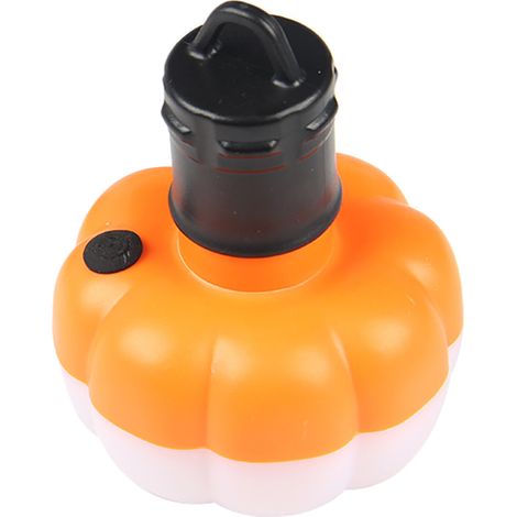 Lampe de camping extérieure portable mini LED forme citrouille orange, suspension pour tente, lanterne de camping (1/5)