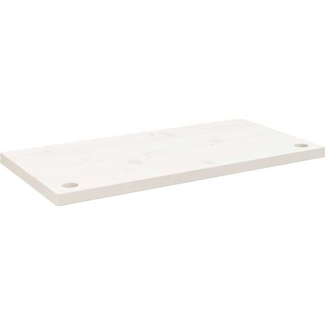 Maison Exclusive - Dessus de bureau blanc 80x40x2,5 cm bois massif de pin
