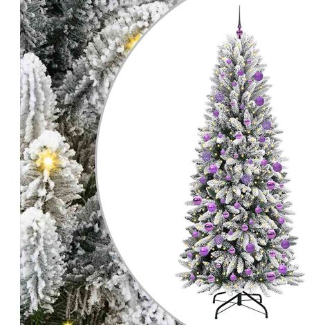 Sapin de Noël，Arbre de Noël artificiel avec 300 LED Blanc 78 x 78 x 210 cm CFW31949 (1/5)