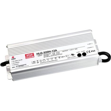 Mean Well HLG-320H-24B Driver per LED, Trasformatore per LED Tensione costante, Corrente costante 320 W 13.3 A 12 - 24 (1/3)