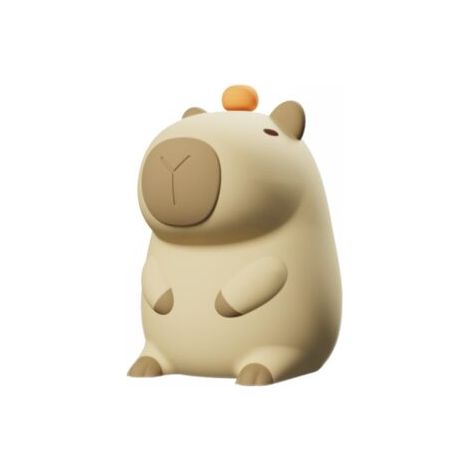 Capybara-Nachtlicht aus Silikon, wiederaufladbare LED-Bettlampe mit Dimmfunktion und Timer, geeignet für Schlafzimmer und Wohnzimmer