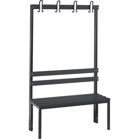 C+P, Banc de vestiaire BASIC, simple face, lattes en plastique