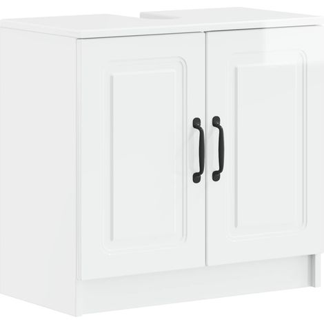 Bathroom Sink Cabinet UTRECHT High Gloss White vidaXL (1/5)