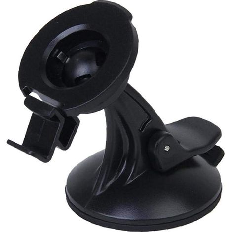 Support à ventouse pour pare-brise ou tableau de bord - Support GPS voiture en plastique - Support à ventouse de remplacement pour GPS Nüvi - Noir