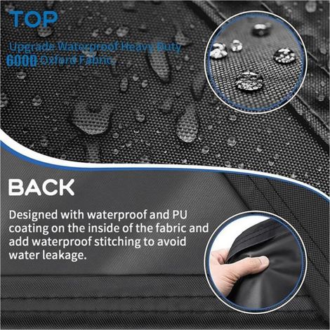 1 Sac de rangement pour aspirateur vertical, housse protection tissu Oxford, ouverture zippée latérale, avec poignée de transport, pour ménage domestique (1/5)