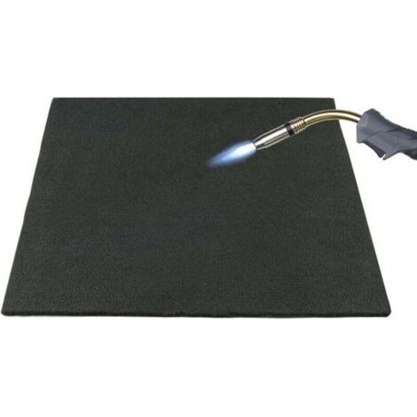 Alfombrilla ignífuga de 30x30 cm, resistente al fuego, aislante térmico, resistente al calor, retardante de llama, de 4-5 mm de espesor, alfombrilla de soldadura para fontanería. (1/5)