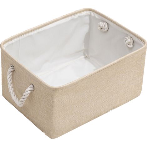 Panier De Rangement - Avec Poignées - Pour Vêtements Jouets Livres Bureau Maison - Cube De Stockage Décoratif - Lot De 1 (1/5)