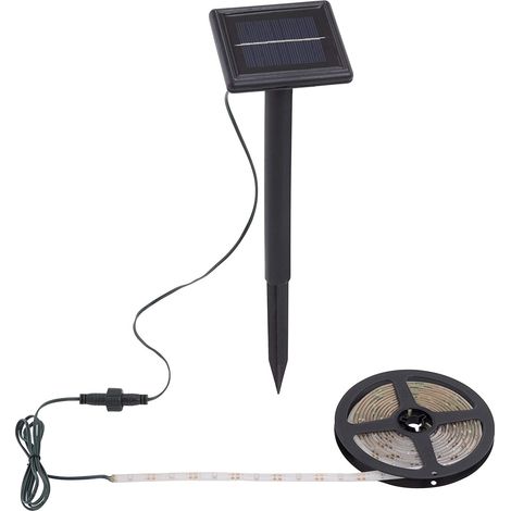 STRISCIA LED RGB CON PICCHETTO SOLARE 90LED 7,2W 3