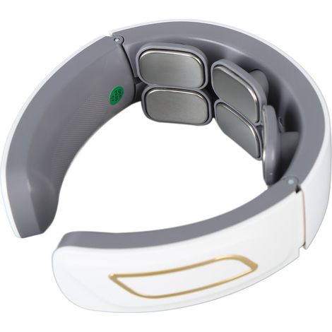 Appareil de massage électrique pour la nuque, forme 3D, réduit la fatigue, sans fil, avec 6 têtes. (1/5)
