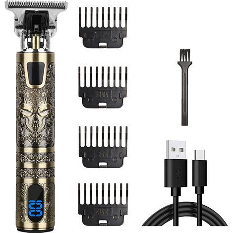Tondeuse À Cheveux - Tondeuse À Barbe Sans Fil - Moteur Puissant - Écran LED - Batterie Intégrée - 1 Pièce