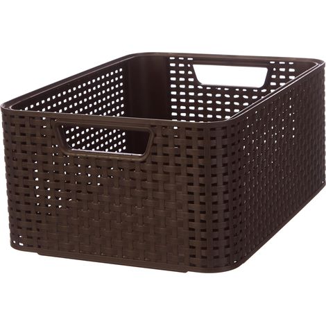 Curver Style M Basket of Storage Rattan Brown (1/4)
