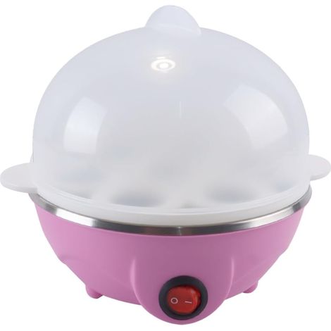 Cuiseur à œufs multifonction, cuiseur à œufs mono-couche en acier inoxydable, peut contenir 7 œufs, pour œufs pochés et brouillés (1/5)