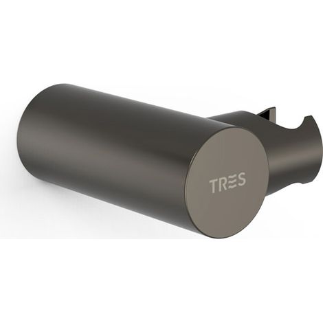 SOPORTE ORIENTABLE PARA DUCHA DE MANO LATÓN NEGRO METALIZADO