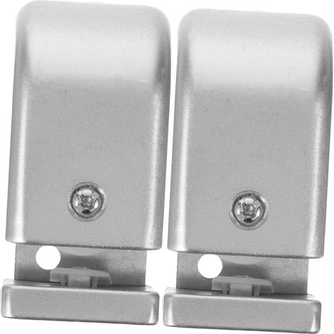 2 pièces guide de sol pour porte en verre (1/5)