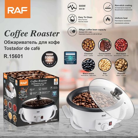 Torréfacteur de café domestique aux normes européennes - Torréfacteur à grains de café - Cafetière bio - Poêle à cacahuètes (1/5)
