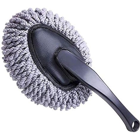Plumero multifuncional para coche, cepillo de limpieza, herramienta para eliminar el polvo, trapeador, producto de limpieza gris para coches.