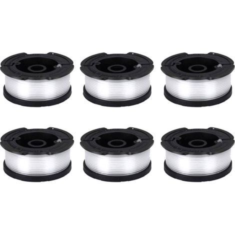 Paquet de 6 Bobines pour BLACK+DECKER AF-100-3ZP Coupe Bordures (1/5)