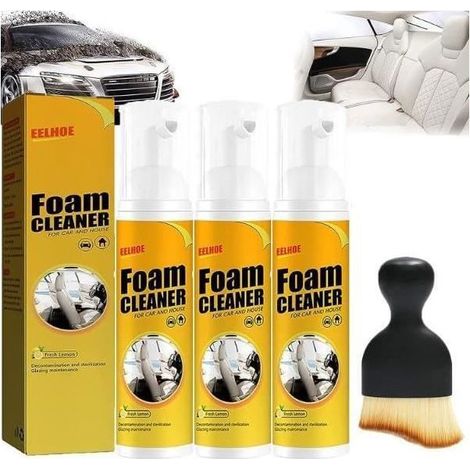 Mousse nettoyante Mousse nettoyante pour la voiture et la maison Mousse nettoyante en spray pour la voiture (100ml 3 PCS) (1/4)
