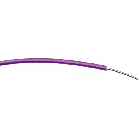 Fil électrique RS PRO BS4808 0,26 mm² 23 AWG, 1 kV c.a., PVC Violet, 100m ( Prix pour Bobine de 100 )
