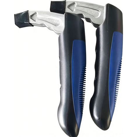 Multifunktionaler Auto-Nothammer – Scheibenbrecher und Gurtschneider – Blau – 2er-Pack