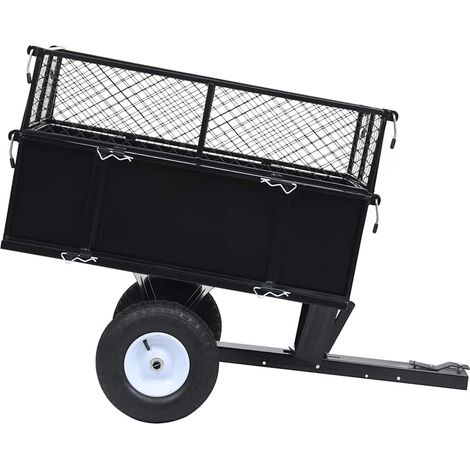 Maison Exclusive - Remorque basculante pour tondeuse de pelouse Charge de 150 kg (1/5)