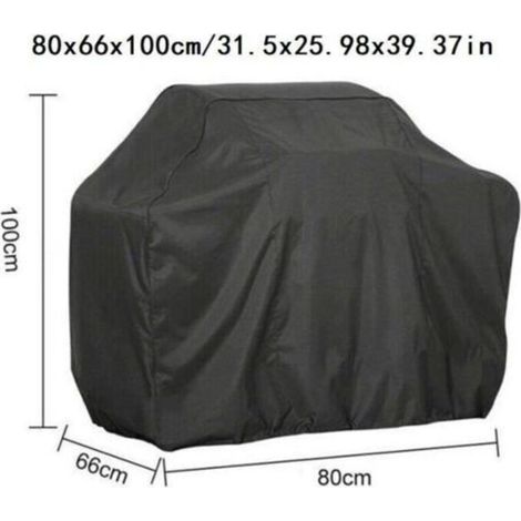 Telo di copertura per mobili da giardino 80x66x100cm Nero Telo di copertura per barbecue Copertura per barbecue da esterno Telo impermeabile per barbecue Coperture per barbecue--