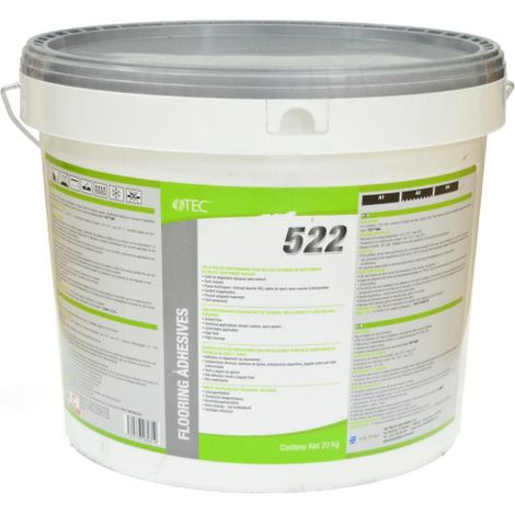 Colle polyvalente TEC 522 sol PVC - Moquette - Fibre végétale - 20 kg
