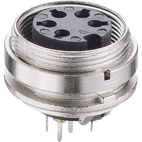 Connecteur rond DIN embase femelle, verticale Lumberg KGR 81 Nombre de pôles: 8 argent 1 pc(s) (1/3)
