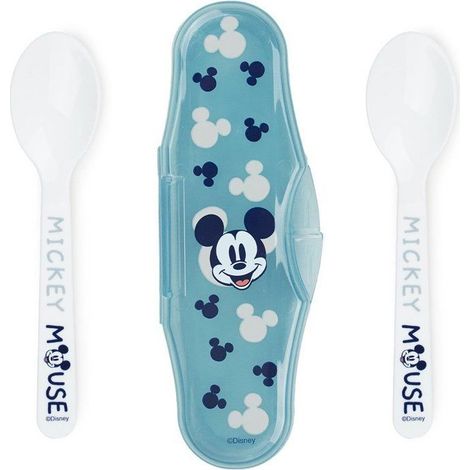 SET 2 CUILLERES AVEC BOITIER DE TRANSPORT MICKEY COLLECTOR (1/3)