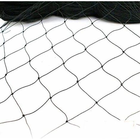 Tigrezy Filet Anti Oiseaux Filet Poules pour Protection Jardin Plantes Arbre Fruitier Fleurs Légumes Robuste，noir，15m7.5m