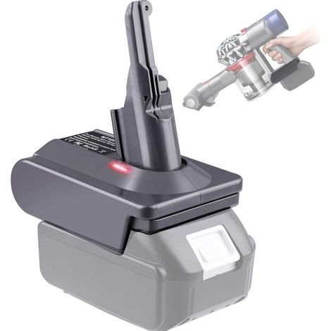 Dyson V8 Battery Adapter, MT18V8, Converts for Makita 18V Lithium Battery, Compatible with Dyson V8 21.6V SV10 Absolute Animal Motorhead Vacuum Cleaner (Adapter Only) (1/5)