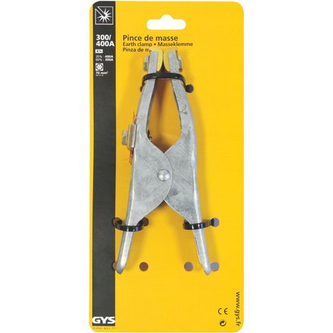Gys Earth Clamp 300/400 a in Confezione Blister, 043206