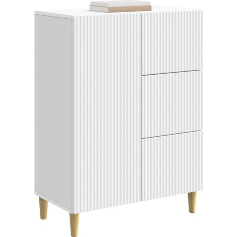 Sideboard/Anrichte/Buffet mit Schubladen Weiß 66 x 34,5 x 90 cm Holzwerkstoff LXWW298420 (1/5)