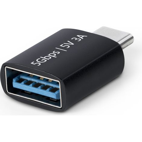 StarTech.com USB-C to USB-A Adapter, USB 5Gbps, Compact USB-C Male to USB-A Female Adapter, Durable Metal Housing, M/F - adaptador USB de tipo C - 24