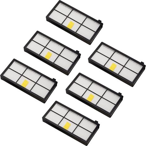 BEBUSINGOTO Filtros de repuesto para iRobot Roomba Series 800 y 900 980 966 960 865 870 875 876 ​​Piezas de repuesto, 6 (1/5)