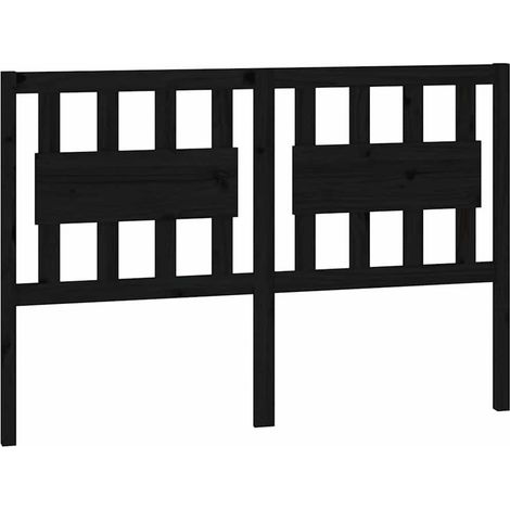 Maison Exclusive - Cabecero de cama madera maciza de pino negro 1 (1/5)