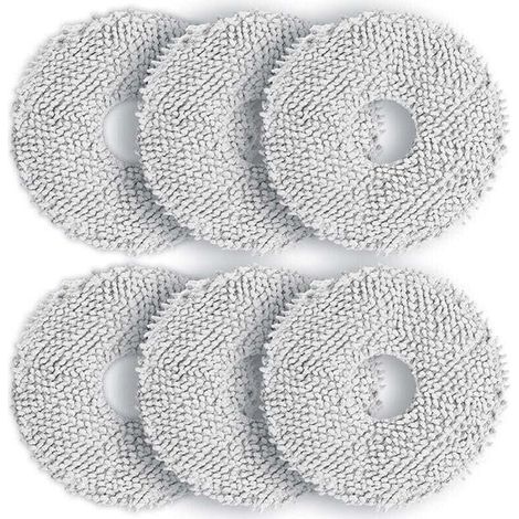 Chiffon pour Ecovacs T30 PRO OMNI, XU, 6 Pièces Chiffons Mop de Remplacement Lavables pour DEEBOT T30 OMNI T30S T30S PRO T30S COMBO T3 - KZQ (1/4)