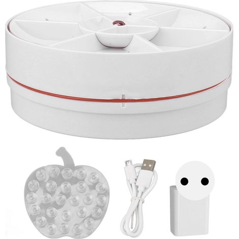 Machine à laver ultrasonique portable Turbo Mini turbine pour évier, maison, voyage, camping, appartements, dortoirs 100-240V rose prise UE (1/5)