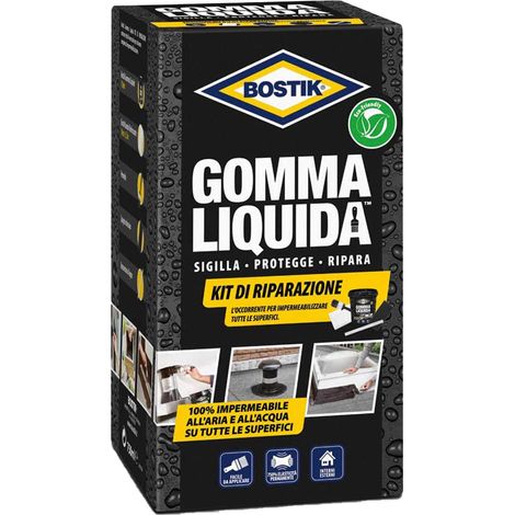 KIT RIPARAZIONE GOMMA LIQUIDA IMPERMEABILIZZANTE 5 pezzi