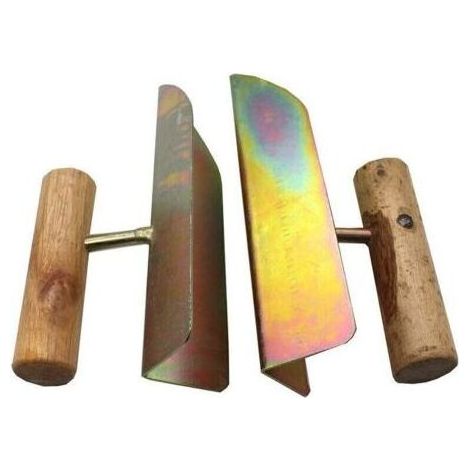 Truelle d'angle intérieure, outil de nettoyage d'angle, truelle d'angle extérieure, spatule, outils de maçonnerie et de carrelage, 2 truelles d'angle (1/5)
