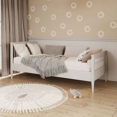 Lit 90x200 sommier inclus Emilia Blanc (1/5)